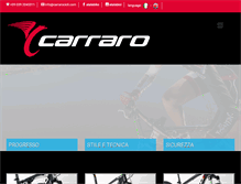 Tablet Screenshot of carrarocicli.com